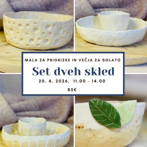 Sobota, 20. 6. 2026 od 11.00 do 14.00 SET DVEH SKLED