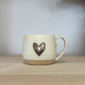 Skodelica zlat srček espresso