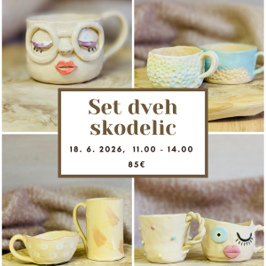 Sobota 18. 7. 2026 od 11.00 do 14.00 SET DVEH SKODELIC