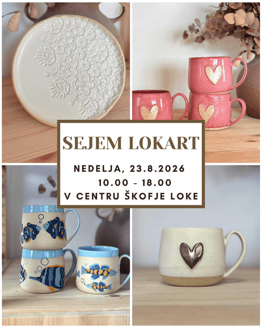 OBIŠČI ME NA SEJMU V ŠKOFJI LOKI v nedeljo, 23. 8. 2026