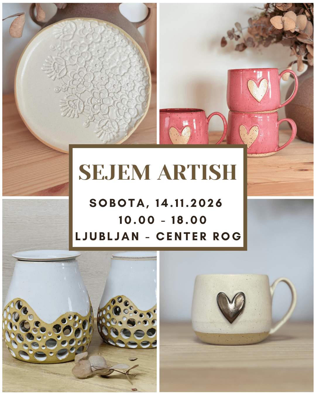 OBIŠČI ME NA SEJMU V LJUBLJANI v soboto, 14. 11. 2026